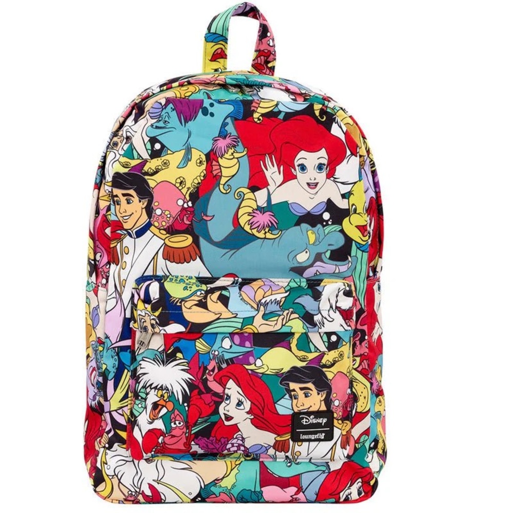 Disney Loungefly The Little Mermaid Ariel Canvas Backpack OG